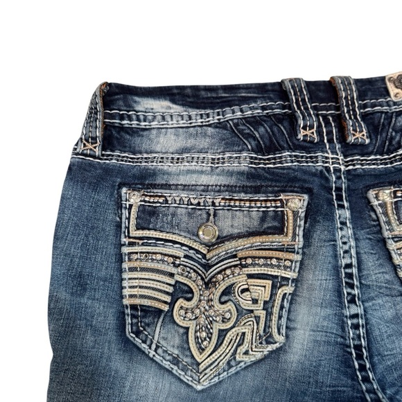 Rock Revival Fiery Red Skinny Jeans - Picture 7 of 15